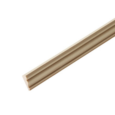  - Decorative Unfinished Natural Pine Torus Moulding (L)2400mm (W)32mm (T)12mm