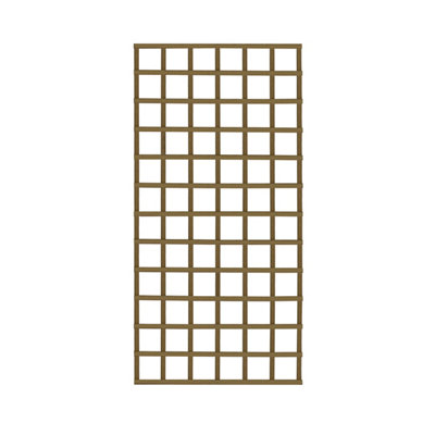 B&Q -  Square European Softwood Trellis Panel (W)90Cm X (H)183Cm