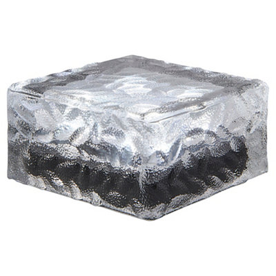  - Transparent Crackle Effect Solar-Powered Integrated Led Outdoor Ground Light