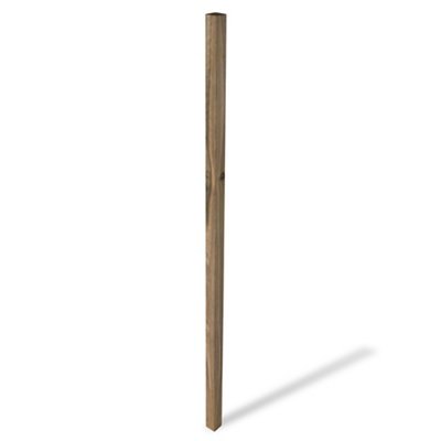 Klikstrom Uc4 Natural Square Wooden Fence Post (H)1.8M (W)70mm from B&Q