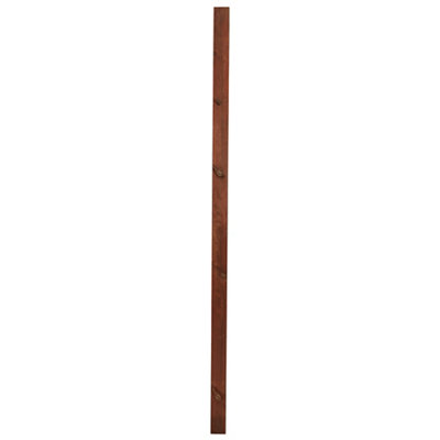 Klikstrom Uc4 Brown Square Wooden Fence Post (H)2.4M (W)90mm from B&Q