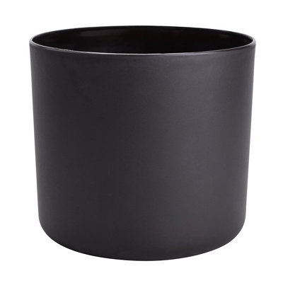 Verve Black Recycled Plastic Plant Pot (Dia) 18Cm(H)23Cm from B&Q