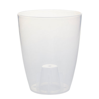 Verve Orchid Clear Plastic Plant Pot (Dia) 12.5Cm(H)16Cm1.5L from B&Q