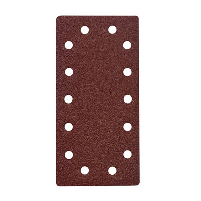 Universal Fit 40 Grit Red 1/2 Sanding Sheet (L)230mm (W)115mmPack Of 5 from B&Q