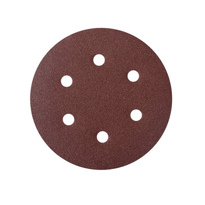 Universal Fit 120 Grit Sanding Disc (Dia)150mmPack Of 5 from B&Q