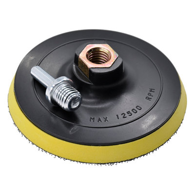 Universal Fit Drill Sanding Plate Backing Pad (Dia)115mm from B&Q