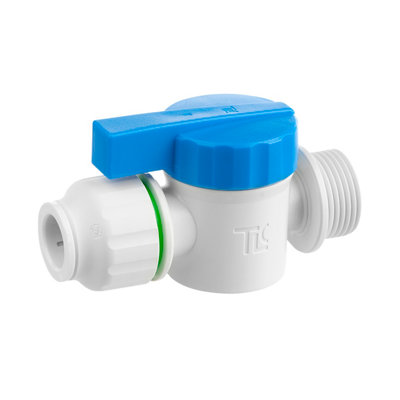 Flomasta Push-Fit Hot Washing Machine Tap(Dia)15mm X 19.05mm from B&Q