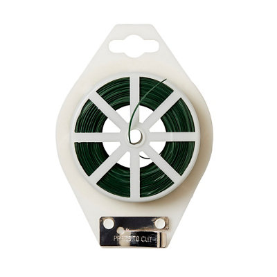 Verve Twist Green Plastic & Steel Plant Tie (L)100M from B&Q