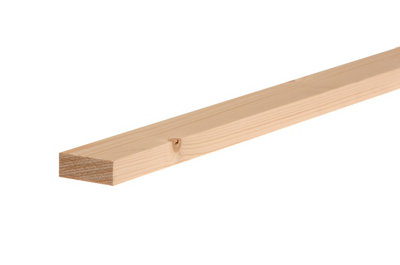 Smooth Planed Pse Whitewood Spruce Stick Timber (L)2.1M (W)44mm (T)12mm from B&Q