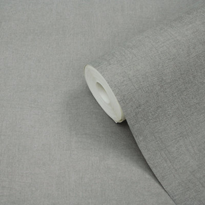 GoodHome Moivre Grey Concrete Effect Contemporary Textured Wallpaper from B&Q