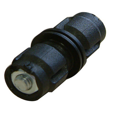 Diall Black Round Tube Connector (W)20mm from B&Q