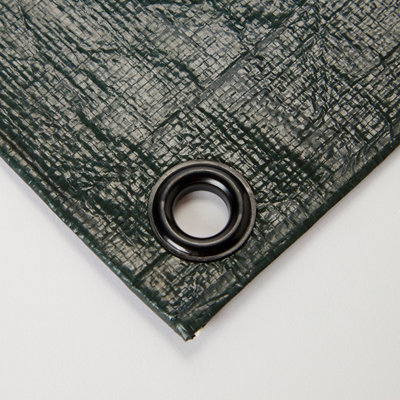 Brown & Green Tarpaulin(L)8M (W)5M