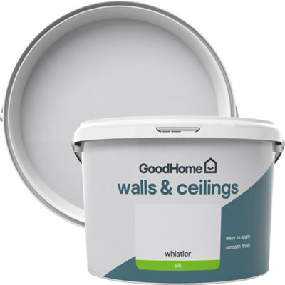 GoodHome Walls & Ceilings Whistler Silk Emulsion Paint2.5L from B&Q