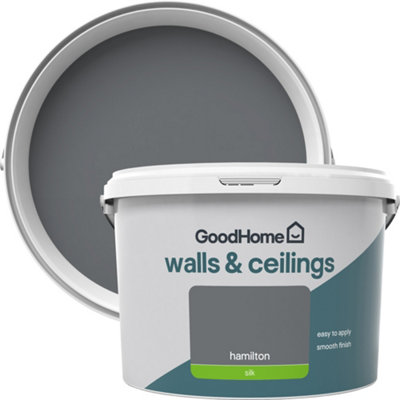 GoodHome Walls & Ceilings Hamilton Silk Emulsion Paint2.5L from B&Q