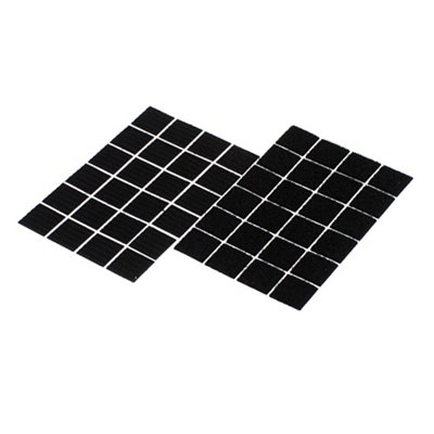 Diall Black Hook & Loop Tape (L)0.03M (W)25mm Pack Of 24 from B&Q