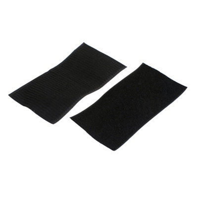 Diall Black Hook & Loop Tape (L)0.1M (W)200mm from B&Q