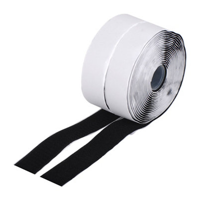 Diall Black Hook & Loop Tape (L)5M (W)30mm from B&Q