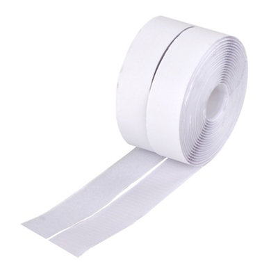 Diall White Hook & Loop Tape (L)5M (W)30mm from B&Q