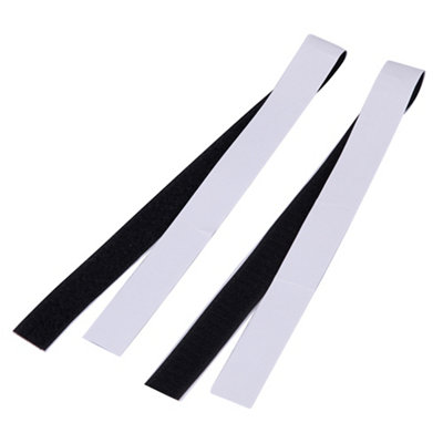 Diall Black Hook & Loop Tape (L)0.5M (W)20mm from B&Q