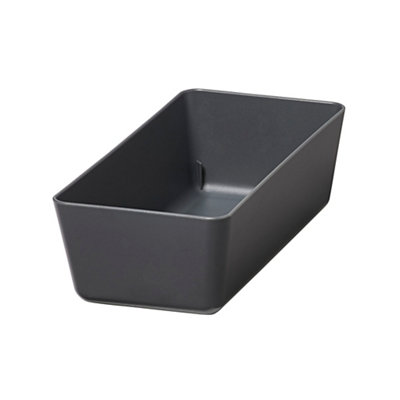 GoodHome Nitaki Anthracite Abs Plastic Cutlery Tray(H)550mm (W)182mm from B&Q