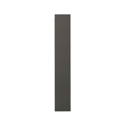 B&Q -  Garcinia Integrated Handle Gloss Anthracite Tall Wall Cabinet Door (W)150mm (H)895mm (T)19mm