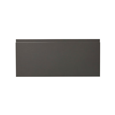 B&Q -  Garcinia Integrated Handle Gloss Anthracite Contemporary 2 Drawer FrontBridging Door & Bi-Fold Door 800mm
