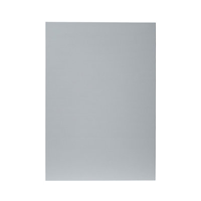 B&Q -  Alisma High Gloss Grey Slab Highline Cabinet Door (W)500mm (H)715mm (T)18mm