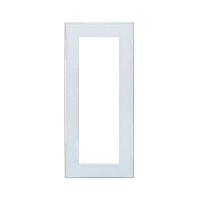 B&Q -  Winterana White Glazed Bridging Cabinet Door (W)800mm (H)356mm (T)19mm