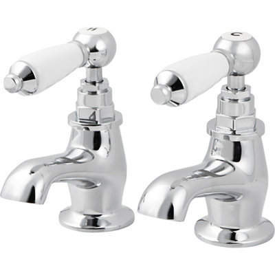 GoodHome Brean Traditional Basin Pillar Tap from B&Q