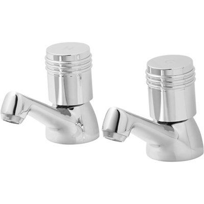 GoodHome Annagh Contemporary Basin Pillar Tap from B&Q