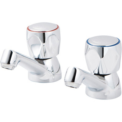 GoodHome Calp Traditional Basin Pillar Tap from B&Q