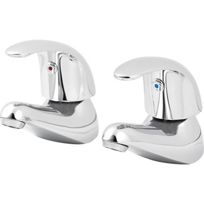 GoodHome Blyth Contemporary Basin Pillar Tap from B&Q