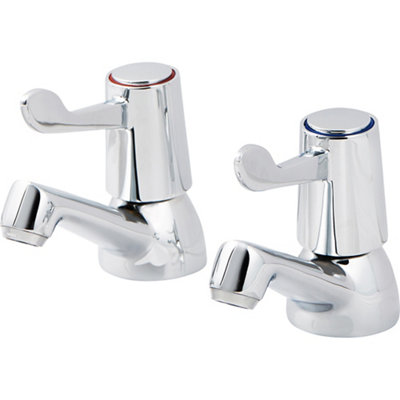 GoodHome Netley Traditional Basin Pillar Tap from B&Q