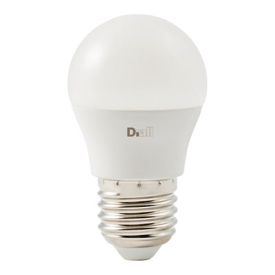 B&Q -  E27 4.2W 470Lm 150° Frosted Mini Globe Warm White Led Light Bulb