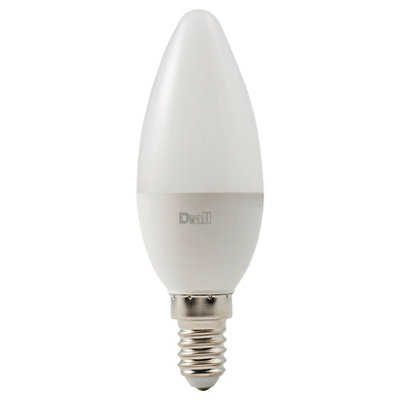 B&Q -  4.2W 470Lm 180° Frosted Candle Neutral White Led Light Bulb