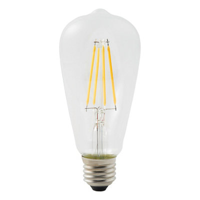 Diall 5.9W 806Lm Clear St64 Warm White Led Filament Light Bulb from B&Q