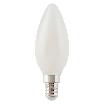 Diall 1.8W 250Lm Milky Candle Warm White Led Filament Light BulbPack Of 6 from B&Q