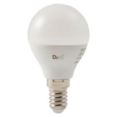 B&Q -  E14 4.2W 470Lm 150° Frosted Mini Globe Warm White Led Light Bulb