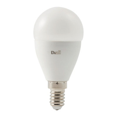 B&Q -  E14 4.2W 470Lm 150° Frosted Mini Globe Neutral White Led Light Bulb