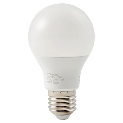 Diall E27 7.3W 806Lm 240° White A60 Neutral White Led Light BulbPack Of 3 from B&Q