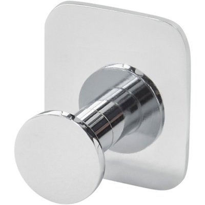 GoodHome Koros Steel Round Single Hook (H)40mm (W)40mm from B&Q