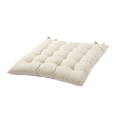 B&Q -  Hiva Beige Plain Indoor Square Seat Pad (L)45Cm X (W)45Cm