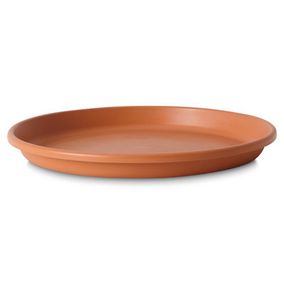 Verve Florus Terracotta Bell Pot Saucer (Dia)36Cm from B&Q
