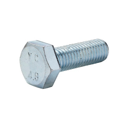 Diall M10 Hex Carbon Steel (Grade 5.8) Bolt & Nut (L)30mmPack Of 100 from B&Q