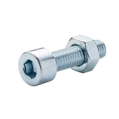 Diall M8 Cylindrical Zinc-Plated Carbon Steel Set Screw & Nut (Dia)8mm (L)30mmPack Of 20 from B&Q