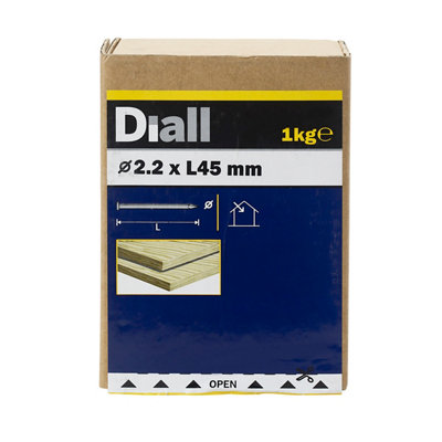 Diall Round Wire Nail (L)45mm (Dia)2.2mm 1Kg from B&Q