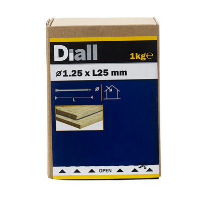 Diall Lost Head Nail (L)25mm (Dia)1.25mm 1Kg from B&Q