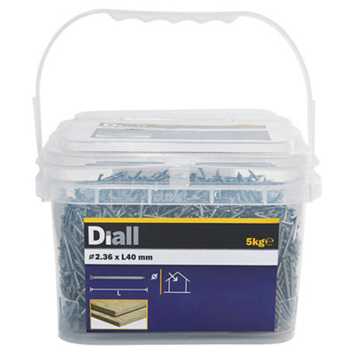 Diall Lost Head Nail (L)40mm (Dia)2.36mm 5Kg from B&Q