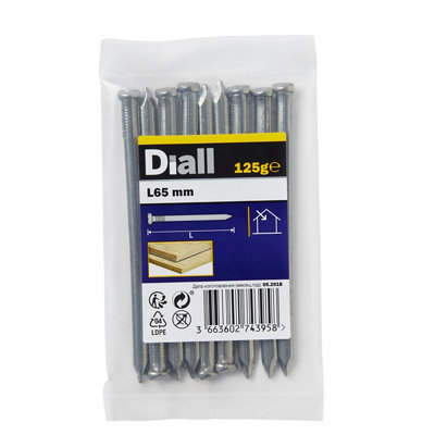 Diall Oval Nail (L)65mm 125G from B&Q