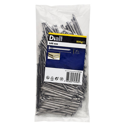 Diall Oval Nail (L)65mm 500G from B&Q
